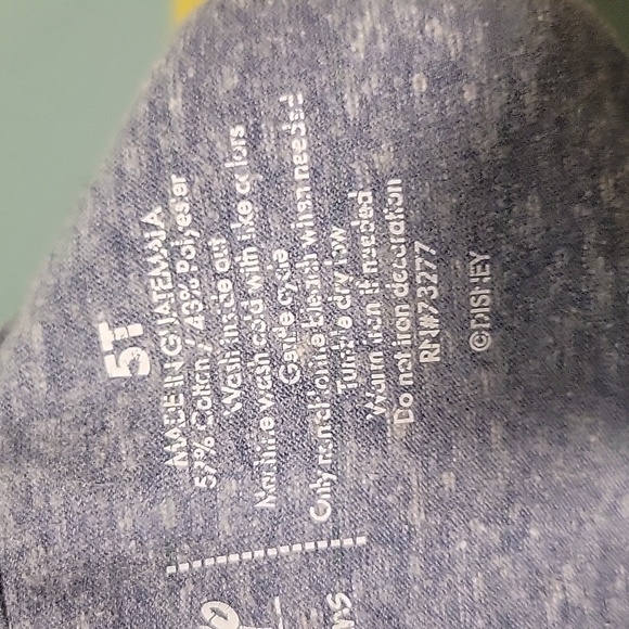 Disney Jumping Bean Boys Red white  Blue Mickey Mouse Short Sleeve Shirt Size 5T - Picture 5 of 5